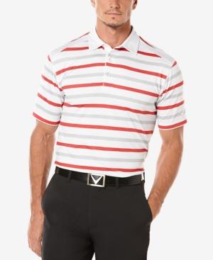 Callaway Men's Golf Performance Heather Striped Polo
