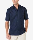 Cubavera Men's Embroidered Paisley Short-sleeve Shirt