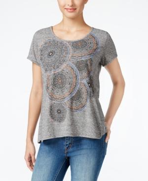 Style & Co. Petite Graphic-print T-shirt, Only At Macy's