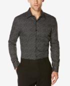 Perry Ellis Men's Confetti-print Long-sleeve Shirt