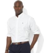 Polo Ralph Lauren Men's Big And Tall Long-sleeve Solid Oxford Shirt