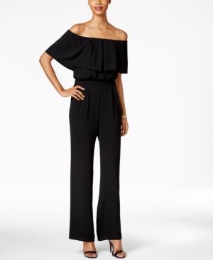 Vince Camuto Off-the-shoulder Ruffle Jumpsuit