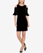 Tommy Hilfiger Velvet Cold-shoulder Dress