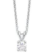 X3 Diamond Necklace, 18k White Gold Certified Diamond Pendant (1/2 Ct. T.w.)