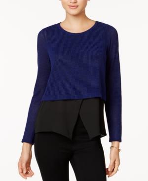 Bar Iii Layered-look Top, Created For Macy's