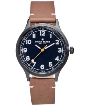 Lucky Brand Men's Jefferson Tan Leather Strap Watch 38mm