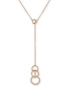 Anne Klein Gold-tone Interlinking Circles 28 Lariat Necklace