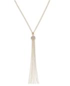Diamond Tassel Necklace (1/2 Ct. T.w.) In 14k Gold Over Sterling Silver