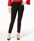 Alfani Tummy-control Slim-leg Pants, Created For Macy's