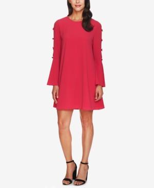 Cece Bell-sleeve Bow Dress