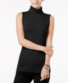 Maison Jules Sleeveless Mock-turtleneck Top, Only At Macy's