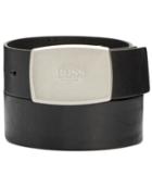 Hugo Boss Men's Leather Plaque Belt