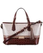 Brahmin Mini Asher Toasted Macaroon Durance Satchel