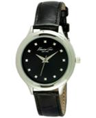 Kenneth Cole New York Women's Black Leather Strap Watch 38mm 10029554