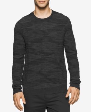 Calvin Klein Men's Plaited Crew Neck Sweater