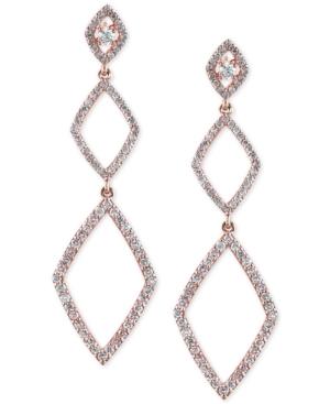 Geo By Effy Diamond Triple Drop Earrings (1-1/4 Ct. T.w.) In 14k Rose Gold