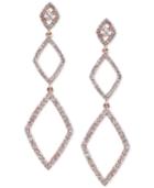 Geo By Effy Diamond Triple Drop Earrings (1-1/4 Ct. T.w.) In 14k Rose Gold