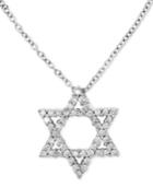 Effy Diamond Star Of David 18 Pendant Necklace (1/4 Ct. T.w.) In 14k White Gold