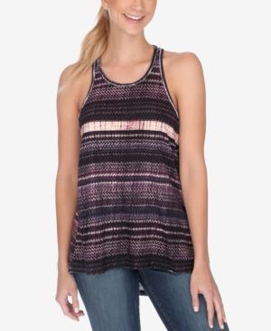 Lucky Brand Printed Racerback Swing Top