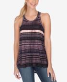 Lucky Brand Printed Racerback Swing Top