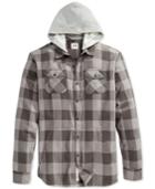 Rusty Ironbark Plaid Hooded Long-sleeve Shirt