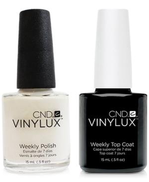 Creative Nail Design Vinylux Cream Puff Nail Polish & Top Coat (two Items), 0.5-oz, From Purebeauty Salon & Spa