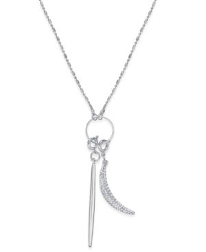 Inc International Concepts Silver-tone Long Charm Pendant Necklace, Only At Macy's