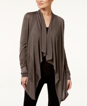 Inc International Concepts Petite Open-front Draped Illusion Cardigan, Created For Macy's