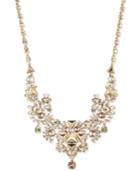 Givenchy Gold-tone Silky Crystal Fancy Collar Necklace