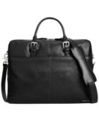Cole Haan Pebbled Leather Zip-top Attache Bag