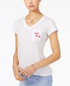 Maison Jules Oh La La Embroidered T-shirt, Only At Macy's