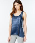 Lucky Brand Scoop-neck Striped Tank Top