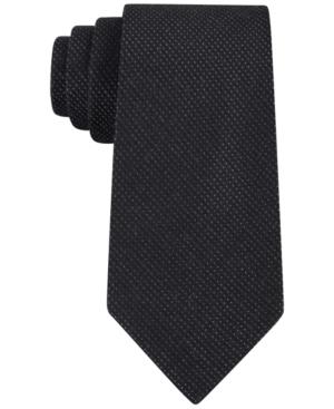 Calvin Klein Men's Gold Glimmer Micro Dots Slim Tie