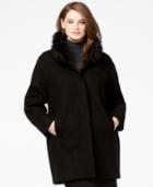 Jones New York Plus Size Faux-fur-collar Coat