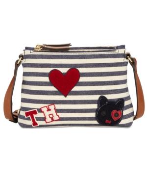 Tommy Hilfiger Adelina Bicolore Striped Hobo