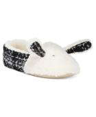 Kensie Sparkle Tweed Critter Bunny Slippers