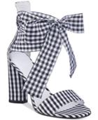 Guess Women's Allison Gingham Dress Sandals Women's Shoes