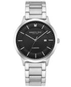 Kenneth Cole New York Men's Diamond-accent Stainless Steel Bracelet Watch 41mm