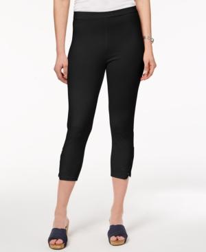 Style & Co Mid-rise Crochet-lace Leggings, Created For Macy's