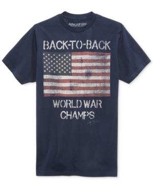Ring Of Fire Men's Back To Back Graphic-print T-shirt, Only At Macy's