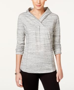Style & Co. Petite Space-dyed Pullover Active Top, Only At Macy's