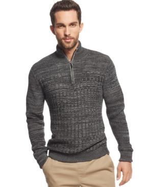 Vince Camuto Mixed-knit Sweater