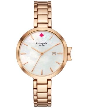 Kate Spade New York Women's Park Row Rose Gold-tone Stainless Steel Bracelet Watch 34mm Ksw1323