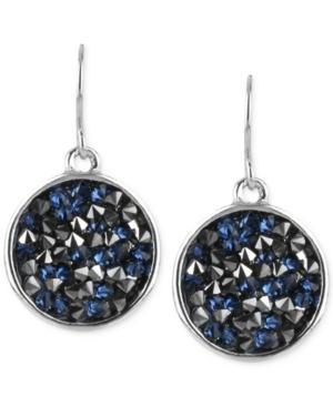 Kenneth Cole New York Silver-tone Faceted Bead Disc Drop Earrings
