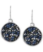 Kenneth Cole New York Silver-tone Faceted Bead Disc Drop Earrings