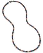 Betsey Johnson Hematite-tone Multi-crystal Long Statement Necklace