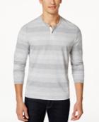 Alfani Big And Tall Thierry Slub Henley, Only At Macy's