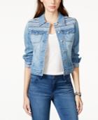 American Rag Embroidered Denim Jacket, Only At Macy's