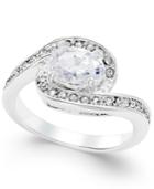 Charter Club Silver-tone Twisted Crystal Solitaire Ring, Only At Macy's