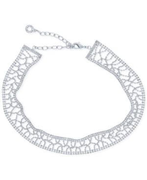 Anne Klein Crochet Chain Choker Necklace